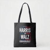 Harris Walz heeft de Harris Waltz 2024 verkiezinge Tote Bag (Voorkant)
