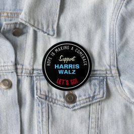 HARRIS WALZ Hope maakt comeback Ronde Button 7,6 Cm