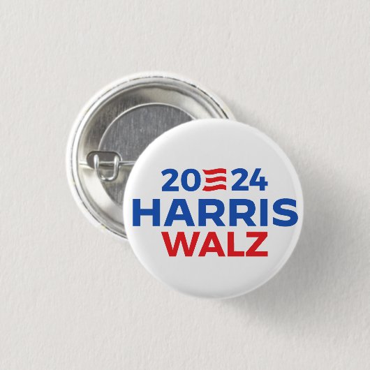 Harris Walz in 2024 Ronde Button 3,2 Cm (Voorkant /achterkant)