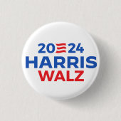 Harris Walz in 2024 Ronde Button 3,2 Cm (Voorkant)