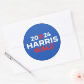 Harris Walz in 2024 Ronde Sticker (Envelop)