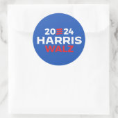 Harris Walz in 2024 Ronde Sticker (Tas)