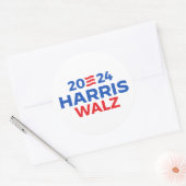 Harris Walz in 2024 Ronde Sticker (Envelop)
