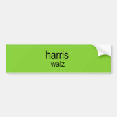 Harris Walz is Brat Bumpersticker (Voorkant)