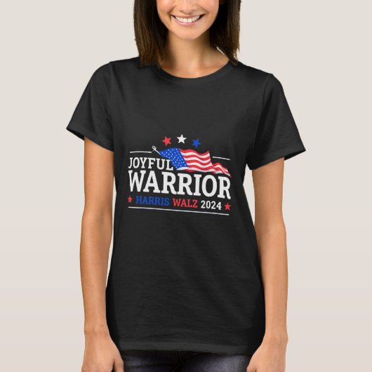 Harris Walz Joyful Warriors Kamala Harris Tim Walz T-shirt (Voorkant)