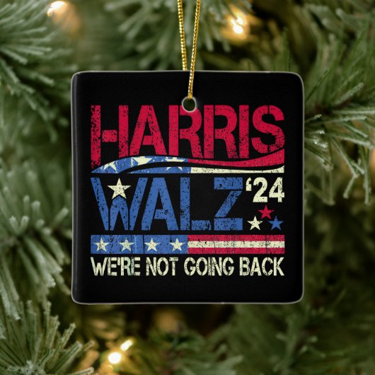 Harris Walz Kamala Harris 2024 Tim Walz Keramisch Ornament (Boom)