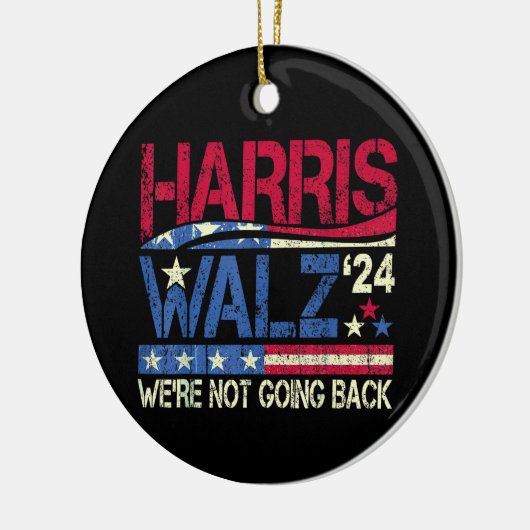 Harris Walz Kamala Harris 2024 Tim Walz Keramisch Ornament (Links)