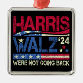 Harris Walz Kamala Harris 2024 Tim Walz Metalen Ornament (Voorkant)