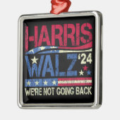 Harris Walz Kamala Harris 2024 Tim Walz Metalen Ornament (Links)