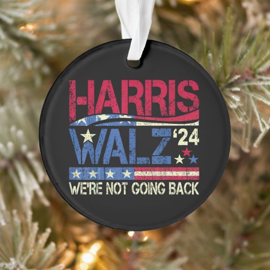 Harris Walz Kamala Harris 2024 Tim Walz Ornament (Boom)