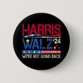 Harris Walz Kamala Harris 2024 Tim Walz Ronde Button 5,7 Cm (Voorkant)