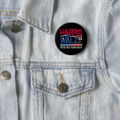 Harris Walz Kamala Harris 2024 Tim Walz Ronde Button 5,7 Cm (In situ)