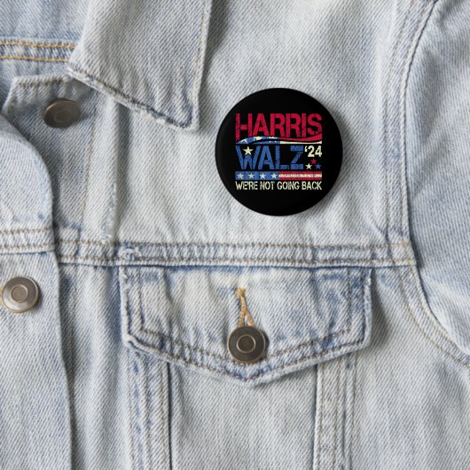 Harris Walz Kamala Harris 2024 Tim Walz Ronde Button 5,7 Cm (In situ)