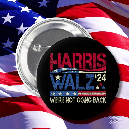 Harris Walz Kamala Harris 2024 Tim Walz Ronde Button 5,7 Cm