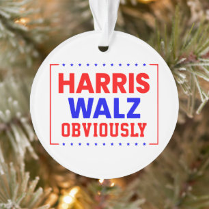 Harris Walz Kamala Harris voor President Ornament