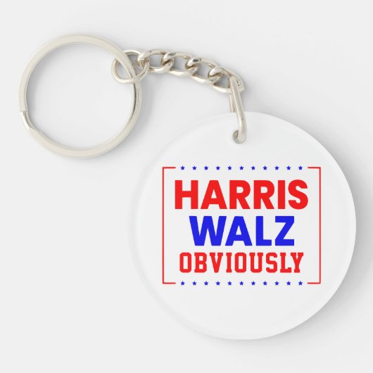 Harris Walz Kamala Harris voor President Sleutelhanger (Voorkant)