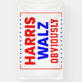 Harris Walz Kamala Harris voor President Spandoek (Verticaal)