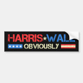Harris Walz - Kamala Harris Waltz 2024 Bumpersticker (Voorkant)