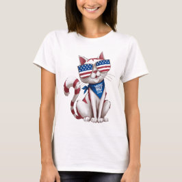 Harris Walz Kinderloze Cat Dames T-shirt