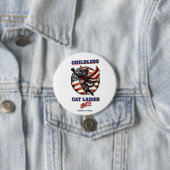 Harris Walz Kinderloze Cat Dames Unite Hero Cat Ronde Button 7,6 Cm (In situ)