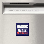 Harris Walz NATUURLIJK | Harris Walz 2024 natuurli Magneet (Insitu (Vaatwasser))