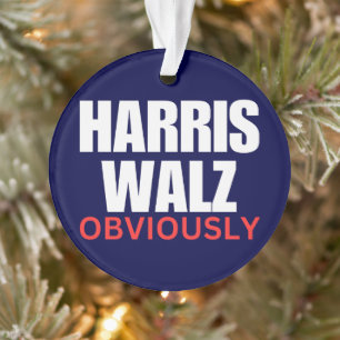 Harris Walz NATUURLIJK   Harris Walz 2024 natuurli Ornament