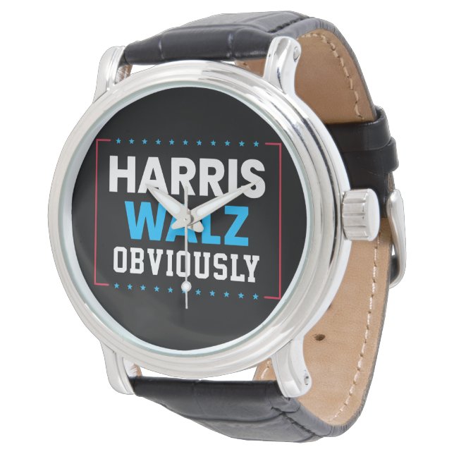 Harris Walz natuurlijk Horloge (Gekanteld)