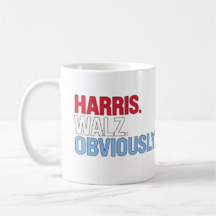Harris Walz natuurlijk Koffiemok