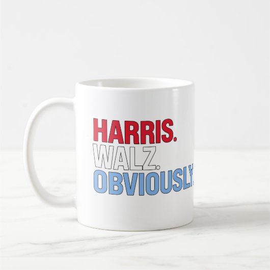 Harris Walz natuurlijk Koffiemok (Links)