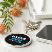 Harris Walz natuurlijk Sleutelhanger (Zijkant)