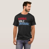 Harris Walz natuurlijk T-shirt (Voorkant volledig)