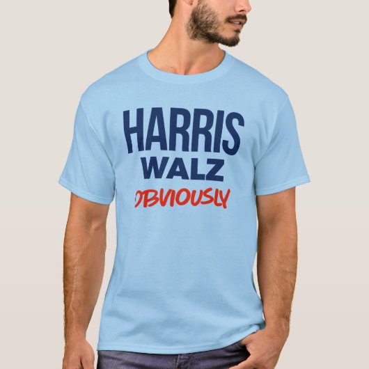 Harris Walz natuurlijk T-shirt (Voorkant)