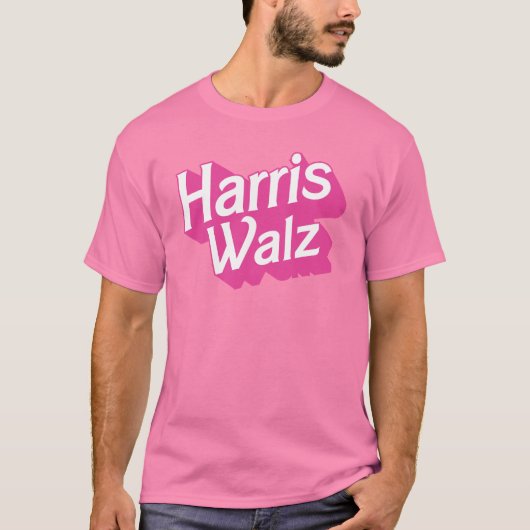Harris Walz Pink T-shirt (Voorkant)