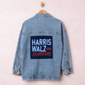 Harris Walz presidentsverkiezingen 2024 Denim Jacket (Hangar)