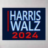 Harris Walz presidentsverkiezingen 2024 Poster (Voorkant)