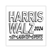 Harris Walz presidentsverkiezingen 2024 Rubberstempel (Afrduk)