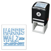 Harris Walz presidentsverkiezingen 2024 Zelfinktende Stempel (In situ)
