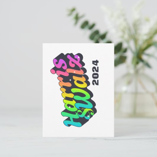 Harris & Walz Rainbow Briefkaart (Staand voorkant)