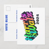 Harris & Walz Rainbow Briefkaart (Voorkant / Achterkant)