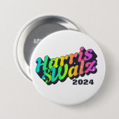 Harris & Walz Rainbow Ronde Button 7,6 Cm (Voorkant /achterkant)