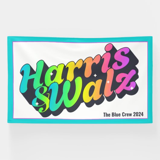 Harris & Walz Rainbow Spandoek (Horizontaal)