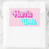 Harris Walz Rechthoekige Sticker (Tas)
