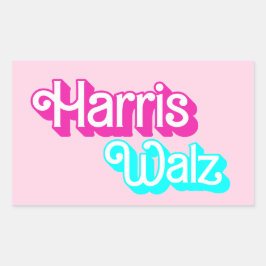 Harris Walz Rechthoekige Sticker