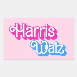Harris Walz Rechthoekige Sticker