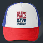 Harris Walz redt de democratie Trucker Pet<br><div class="desc">Harris Walz redt de democratie</div>