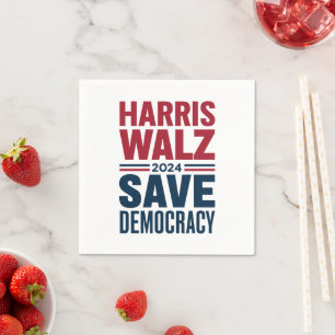 Harris Walz Redt Democratie Servet