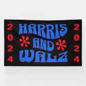 Harris & Walz Retro bloemen Spandoek (Horizontaal)