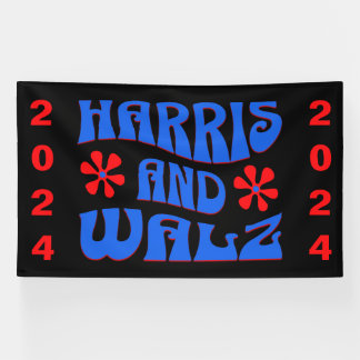 Harris & Walz Retro bloemen Spandoek