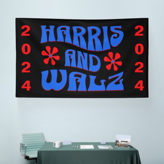 Harris & Walz Retro bloemen Spandoek (Beurs)