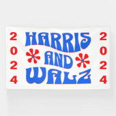 Harris & Walz Retro bloemen Spandoek (Horizontaal)